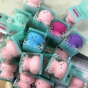 Почистваща четка Силиконова ръка за почистване на четка и масажор, октопод във формата на октопод