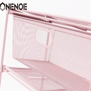 Onenoe Simple Simple Marly Wire Metal Mesh Подреждане на обувки за съхранение рафтове за дрехи рафтове за книги с книги с 5-степенни за пазаруване на ...