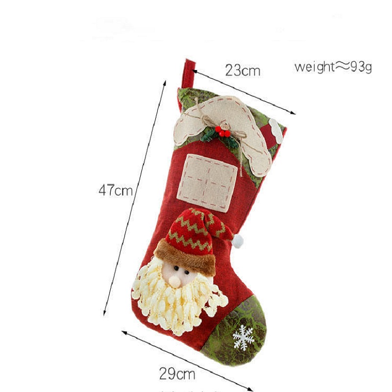 Коледни чорапи от горещ стил коледни подаръци Коледни декорации на сцената