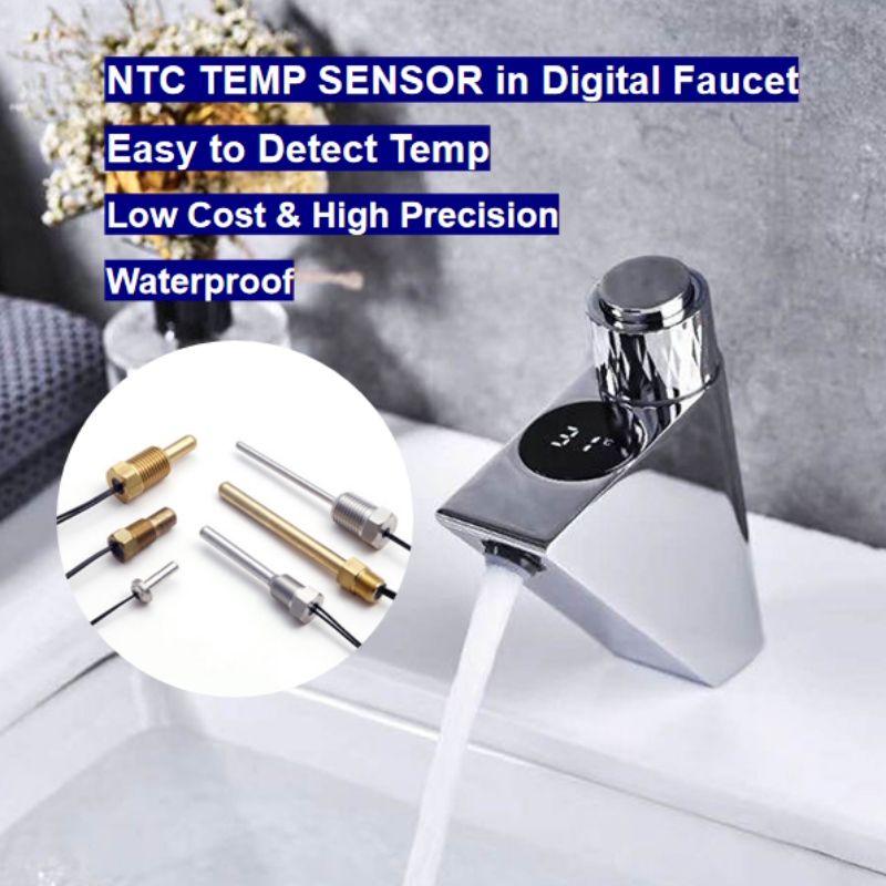 NTC термисторен сензор за температура в интелигентен дом на цифровия кран интелигентен дом