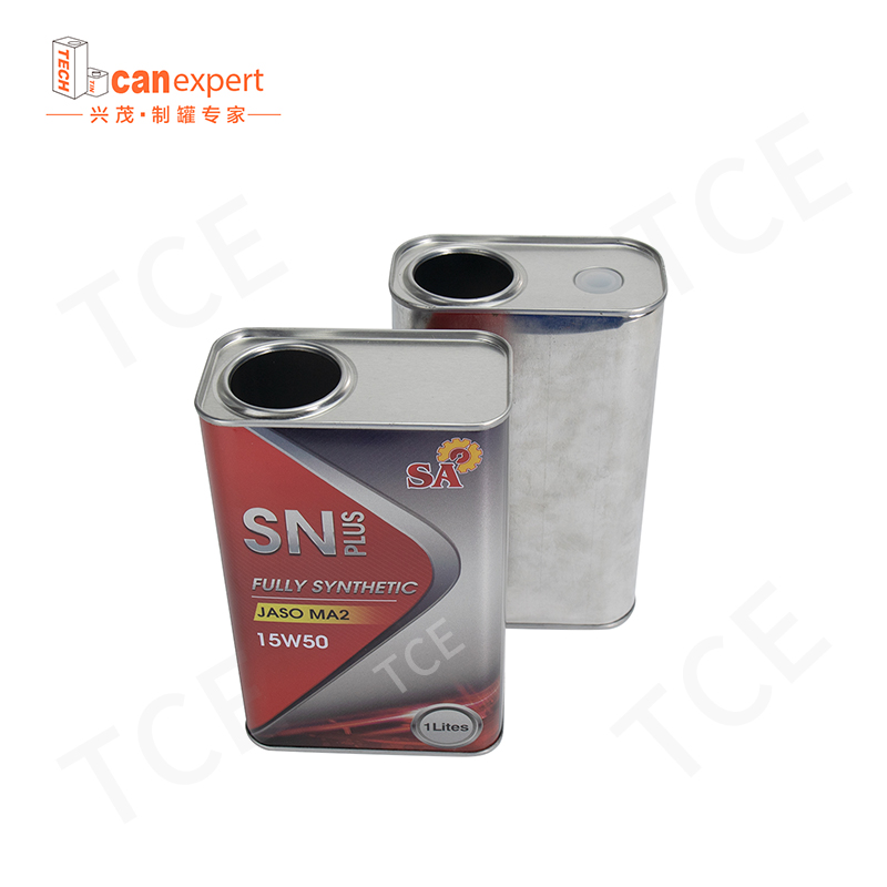 Top Sale Leak Proof 1L Опаковка на масло квадратна консерва с пластмасови капаци за изтегляне