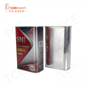 Top Sale Leak Proof 1L Опаковка на масло квадратна консерва с пластмасови капаци за изтегляне