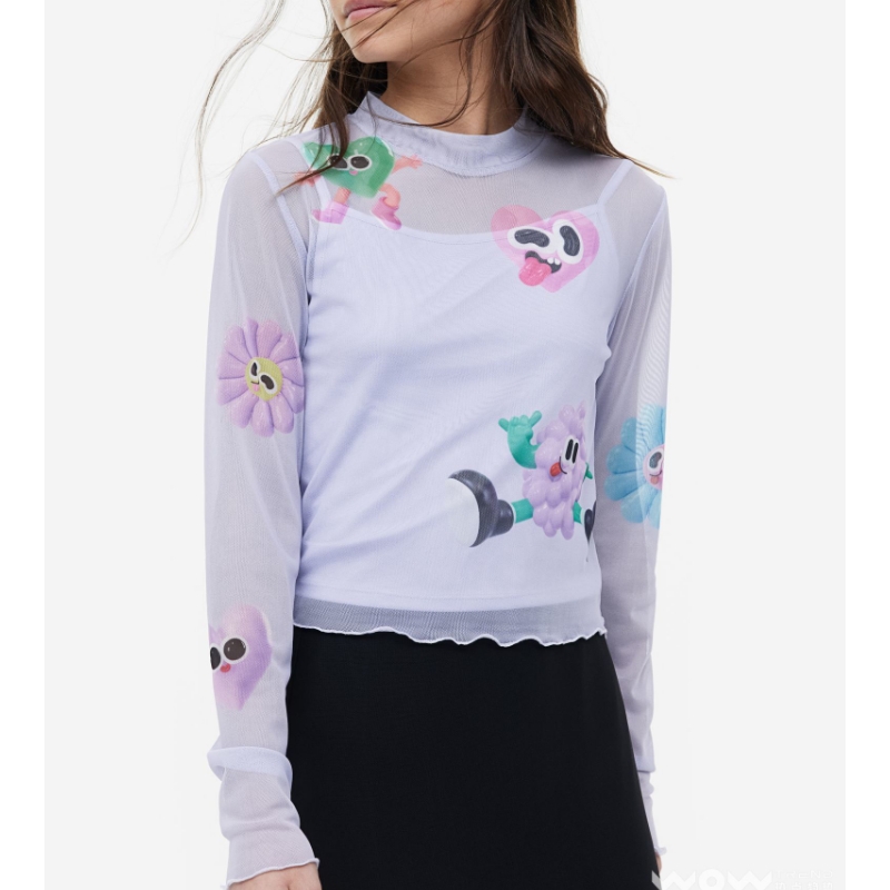 H&m/eva cremers/3d/digital colors/bright shades/crossover co-марка графика на карикатура