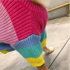 Производител персонализиран зимен памучен плетен котки палта пуловер за домашни любимци