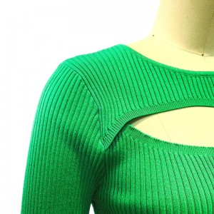 Небрежни огромни твърди цветови екипажи секси пуловер рокля жени дрехи момичета пуловер с дълъг ръкав плетат топ жени пуловери