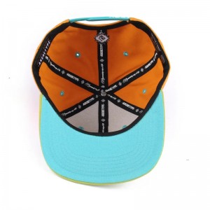 Хипхоп персонализиран лого плоско сметката цветен блок бебе деца 6 панел малко дете Snapback gorras blank шапки snapbacks капачка