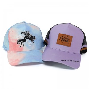 Персонализирани класически висококачествени 5 панелни шапки за бейзболен камион с лого на бродерия, печат за преса