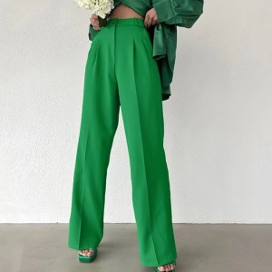 Европа и Съединените щати Летните разхлабени тънки темпераменти с широки панталони за краката мода многостранни небрежни панта...