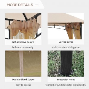 10 \\\\ \'x 10 \\\\\' Външна палатка за басейн с палатка с мрежести страни