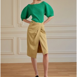 Френски празничен стил плисирана пола жени 2023 Нова пола на всички мача