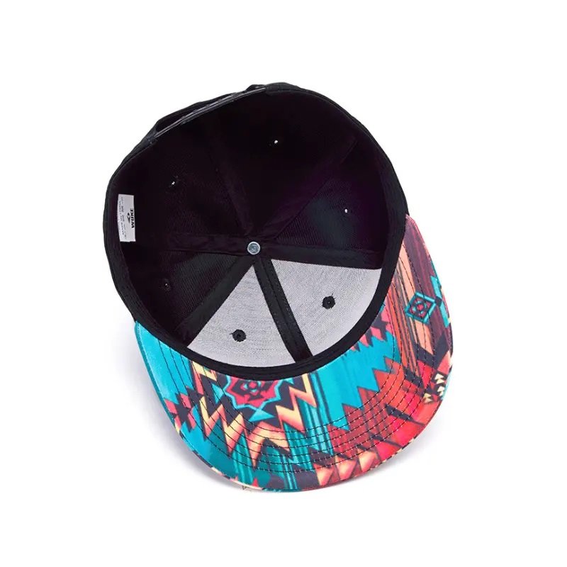 3D Печат Snap Back Flat Brim Hat Street Dance Hip Printing Flat Bill Hawaiian Hats Design Your Smapback Cap/hat