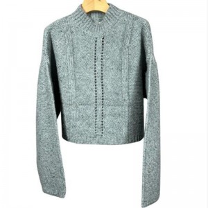 Есенни горни пуловери Големи плетени жени пуловер