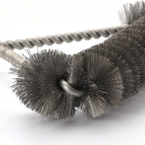 Пица фурна барбекю грил четка от неръждаема стомана от неръждаема стомана с пластмасова дръжка