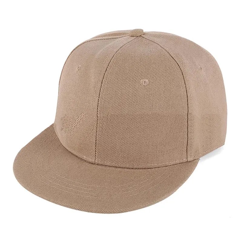 На едро висококачествено 100% памучен моден спорт Капачка Персонализирана лого мъже обикновени плоски сметки ръб шаблон Хип Хоп Шапбек шапки