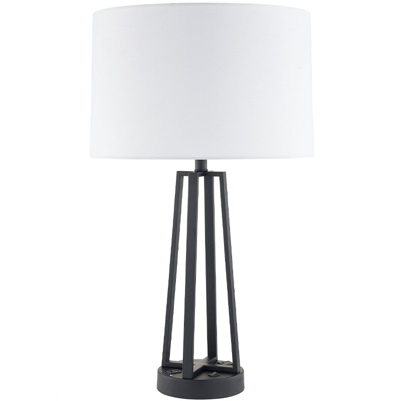 Dark Bronze NightSand Light с/off Rocker Switch, удобен изход и USB порт за зареждане в хотелската стая