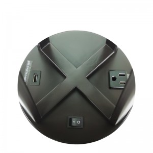 Dark Bronze NightSand Light с/off Rocker Switch, удобен изход и USB порт за зареждане в хотелската стая