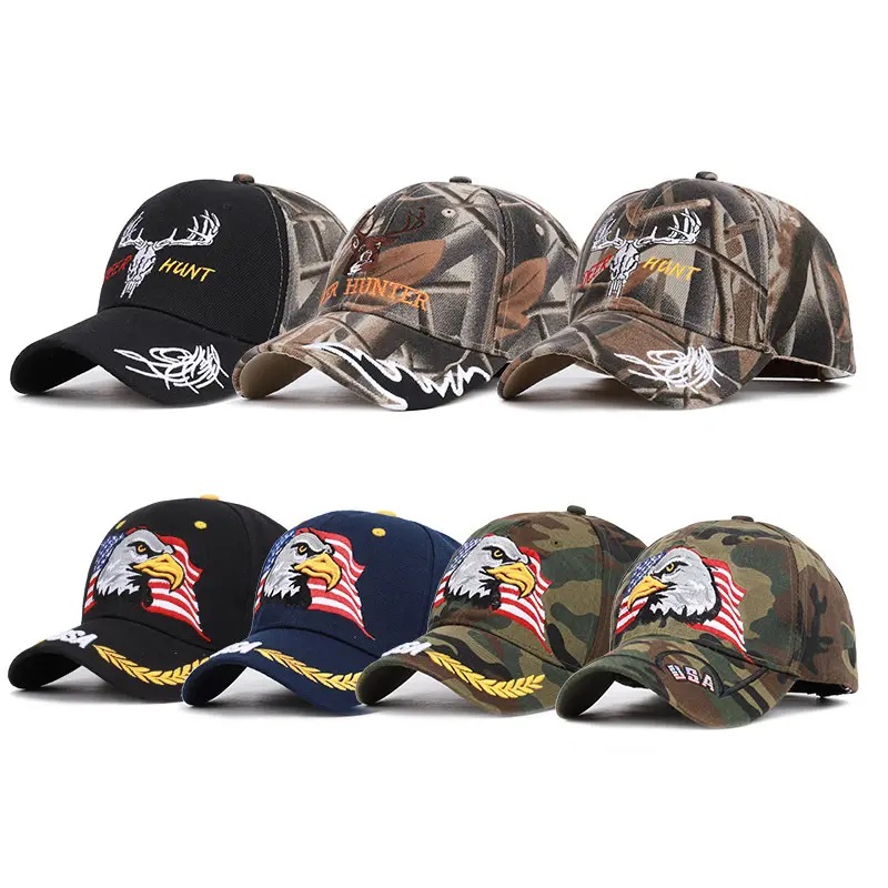Мъжки на едро Тексас флаг турист рейнджър safari camo tactical camouflage snapback бейзболни шапки за къмпинг за риболов на открито на открито