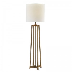 Диван на хотел Hyatt до подова лампа с антично златно покритие в стаята