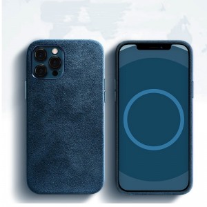 Новият защитен калъф за телефон на Apple iPhone 15 Ollanti Eco-Criply Suede Leather е напълно покрит с 360 градуса пълно покритие, предотвратявайки пада...