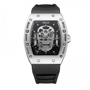 Моден череп мъже Кварц часовник Baogela Creative Dial Watch for Men Clock Gold Life Waterproof Men Watches Sports Style 1612