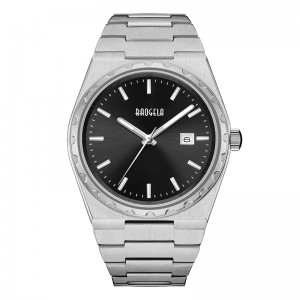 Baogela 40mm марка всички златни неръждаема стомана мъже \\\\ \'s Wristwatch Classic Business 50m водоустойчив Япония Движение Кварц часовник за мъже 22801