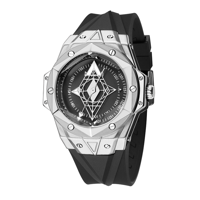 Baogela New Luxury Top Brand Quartz Watches Men Cubber Strap Военни спортен ръчен часовник Man Waterproof Watch Relogios Masculino 22601