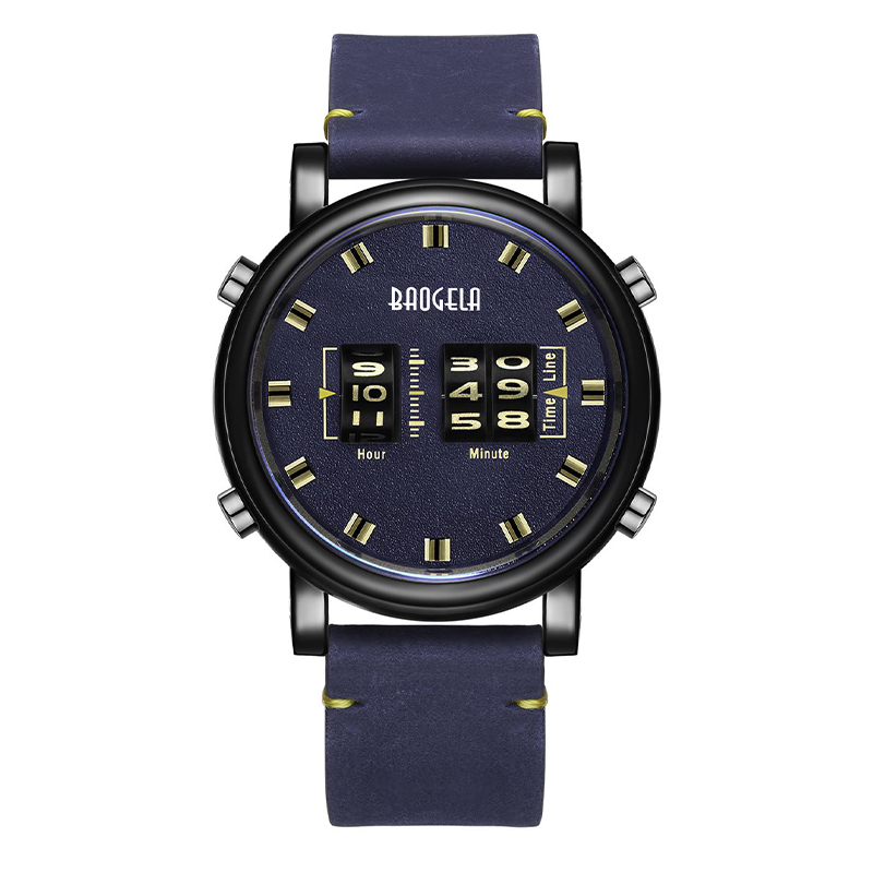 Baogela Fashion Men's Roller Design Business Clock Men Quartz Watch Waterproof Casual Sport Men Watch Relogio Masculino 22703