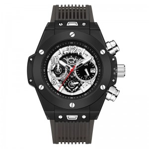 Марка Baogela Пълно прозрачен часовник Луксозни мъжки гледайте модни спортни военни реломи Creative Men Women Chronograph Quartz Watch 20013