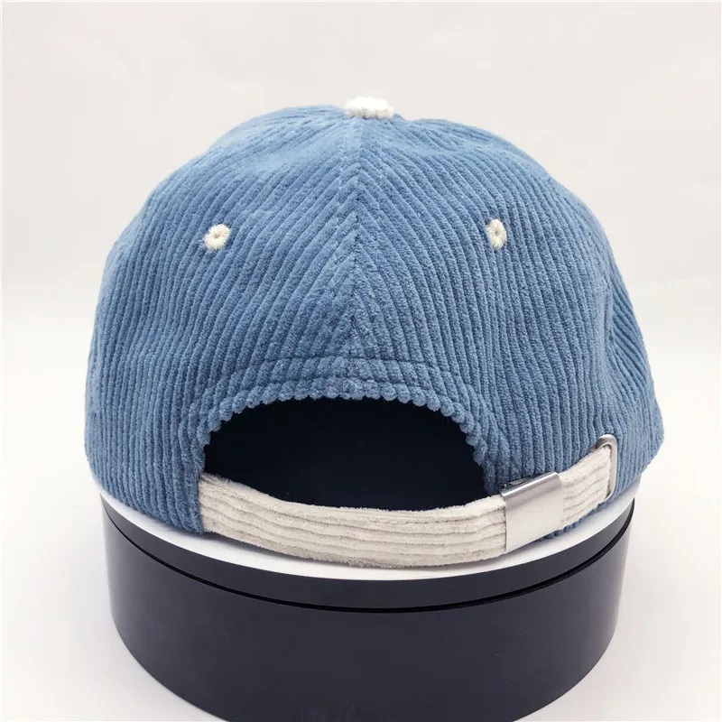 Corduroy 6 панел Персонализиран лого неструктурирани възрастни шапки Corduroy Dade Cap