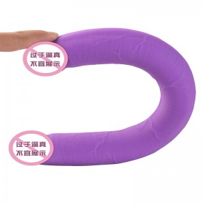 832 Лесбийска двойна глава секс играчки за възрастни двойни вибратори проникване в главата Двойна страна завърши Дилдо за двойки ...