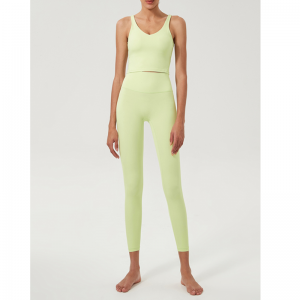 Висока подплатена с талия U-образна йога комплект