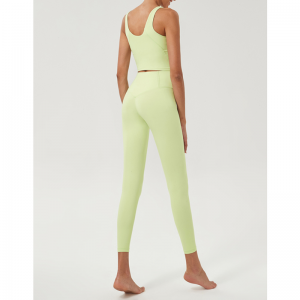 Висока подплатена с талия U-образна йога комплект