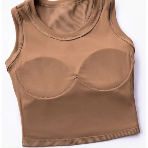 I-образна йога жилетка с фиксирана чаша