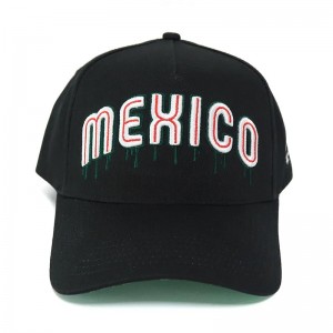 Провала на едро Памучен памучен 3D бродерия Структурирана рамка Бейзболна шапка 5 панели Спортни бейзболни шапки за мъже жени