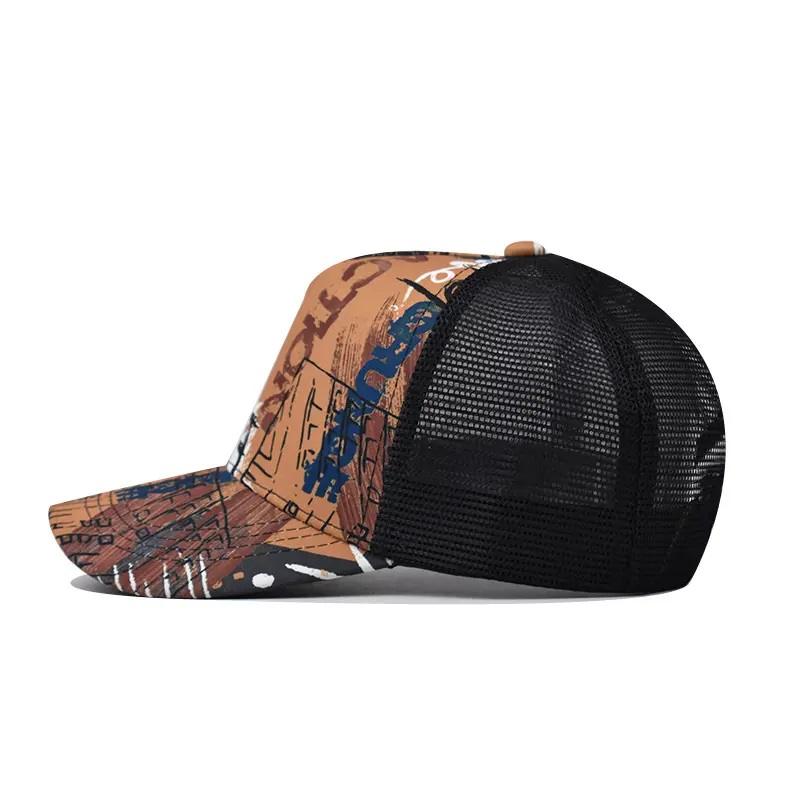 Евтини слънчеви козирки Snapback Hip Hop Mesh Hats Custom Gradient Trucker капачка