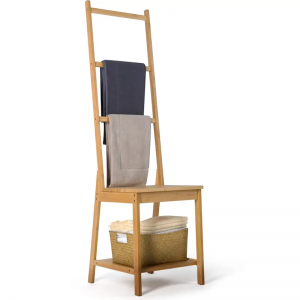 Бамбукова стойка за кърпички