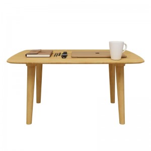 Бамбук край на таблица 31 инч кафе чай за чай за хол хол домашно мебели