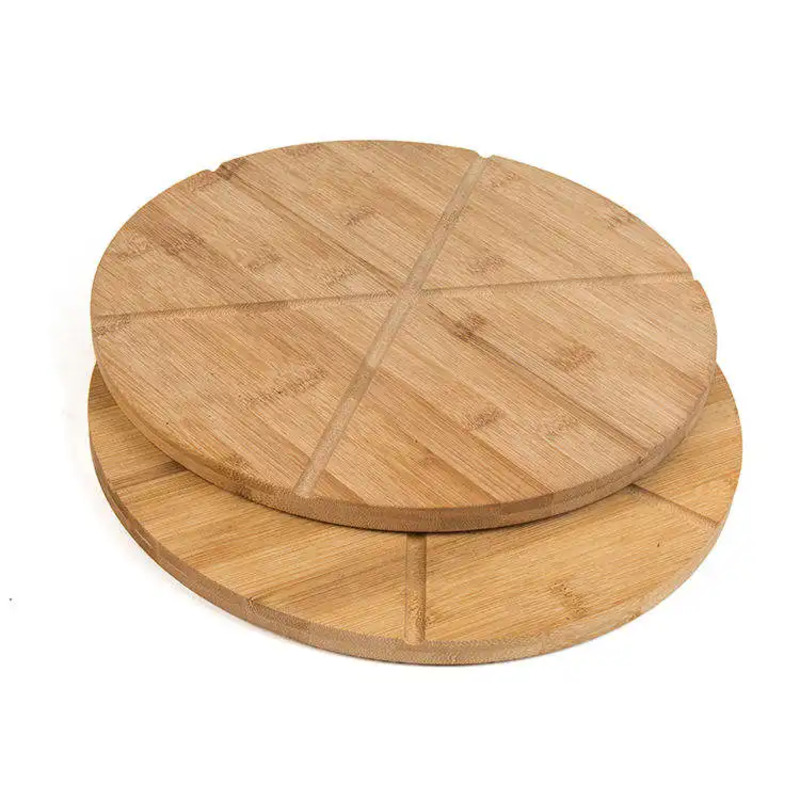 Бамбукова пица кръгла дъска за рязане