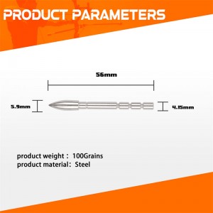 100 Grain Insert POUNDER точка за ID4.2mm въглеродни стрелки