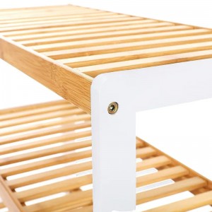 Организатор на рафта за съхранение бамбук бамбук багажник