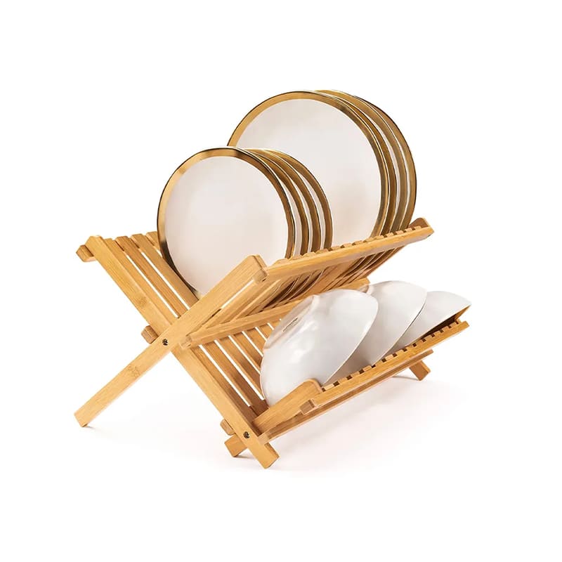 Бамбук багажник за сушене на ястия