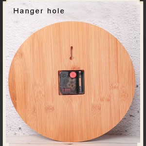 Бамбуково занаят креативна декорация на часовника на часовника