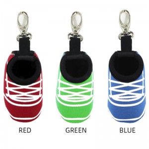 На едро неопрен две топки за голф опаковки джобове чанти за талия Персонализирана торбичка за голф с кука