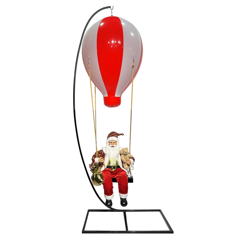 Балон с горещ въздух Дядо Коледа с държач