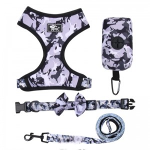 Персонализиран луксозен кученце каишка Регулируема чанта за домашни любимци Bandana Bandana обратима и дишаща неопренова кучета