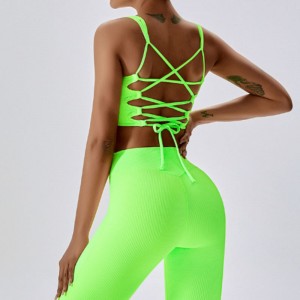 SC10167 спортен сутиен за големи гърди за йога къси панталони момиче Китай безпроблемно подплатена спортна фитнес тренировка фитне...