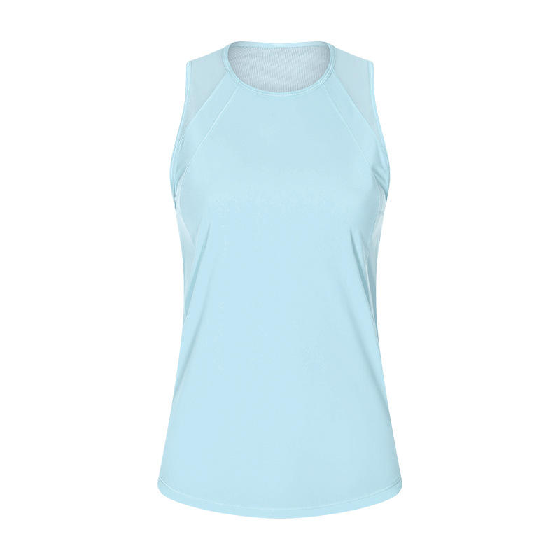 SC10244 Пролетна модна хлабава блуза йога жилетка върхове кухи тренировки върхове йога жени