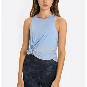 SC102512 Spring Fashion Loose Blouse Hollow Workout Tops Yoga Women \\\\ \'S Tank Top Womens Yoga Tank Top Open Back