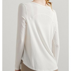 Sc10261 спортна риза жена фитнес топ жени секси спортна пот риза спорт йога тренировка хлабава бърза суха тениска жени