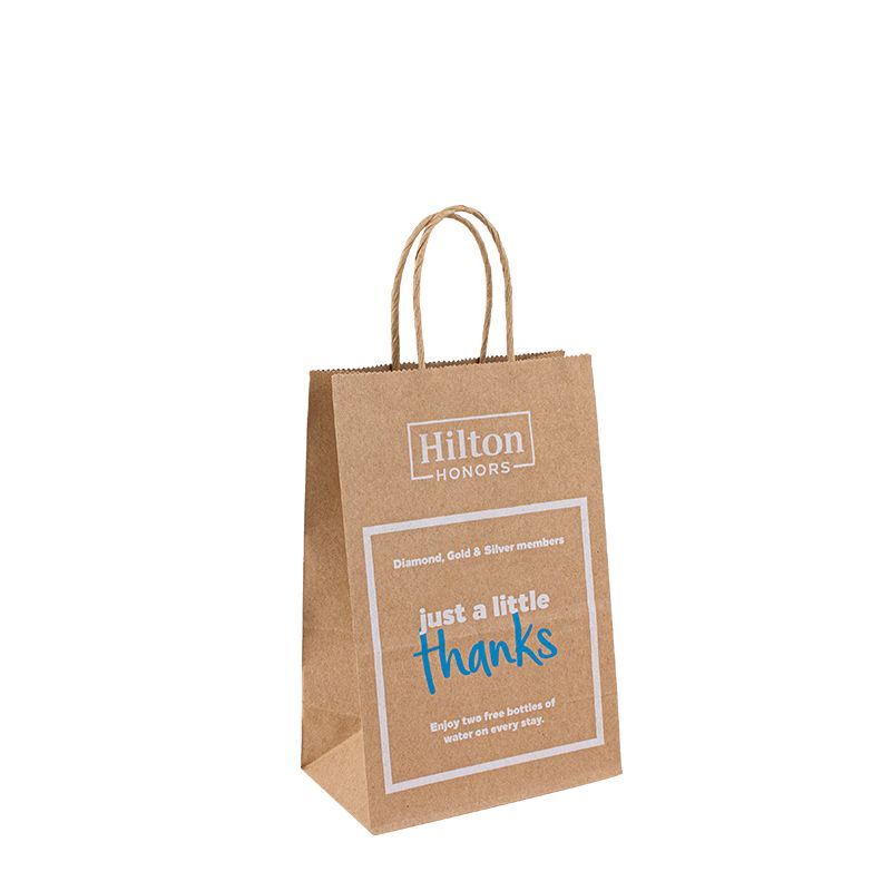 Рециклирани хартиени торбички носят торба за храна за храна по поръчка на хартия за печат